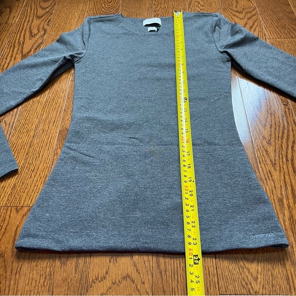 [NWT] Aritzia Contour Crew Hip Long-Sleeve Heather Charcoal Gray - Sz S - Picture 9 of 16